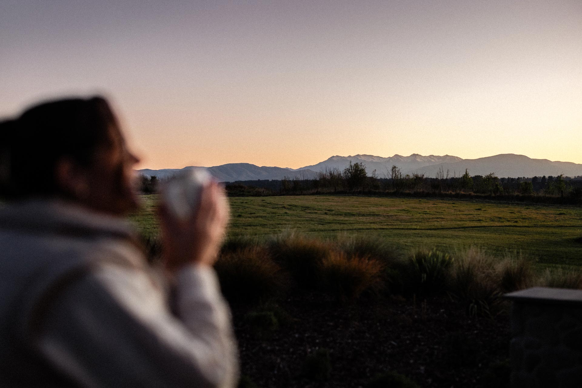 Sunset over the ranges from Whakahā